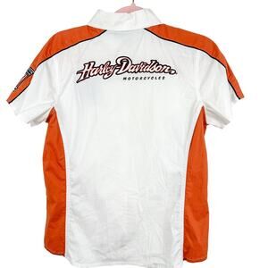 Harley-Davidson Embroidered Logo Classic Button Down Short Sleeve Medium